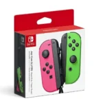 Controle Nintendo Switch Joy-con Verde-neón/Rosa-neón